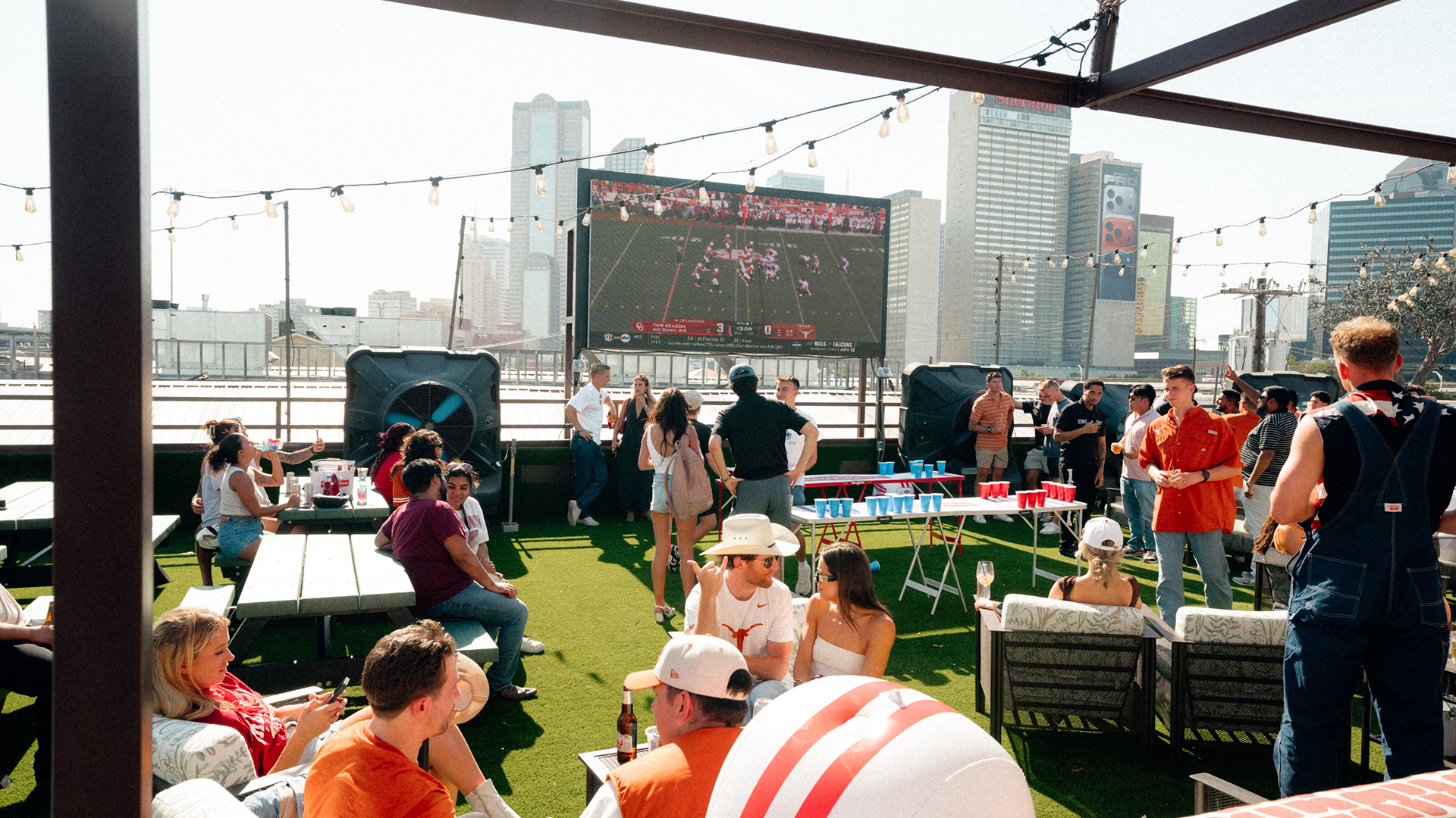 Rooftop Party at Palomino Ranch during Red River Rivalry